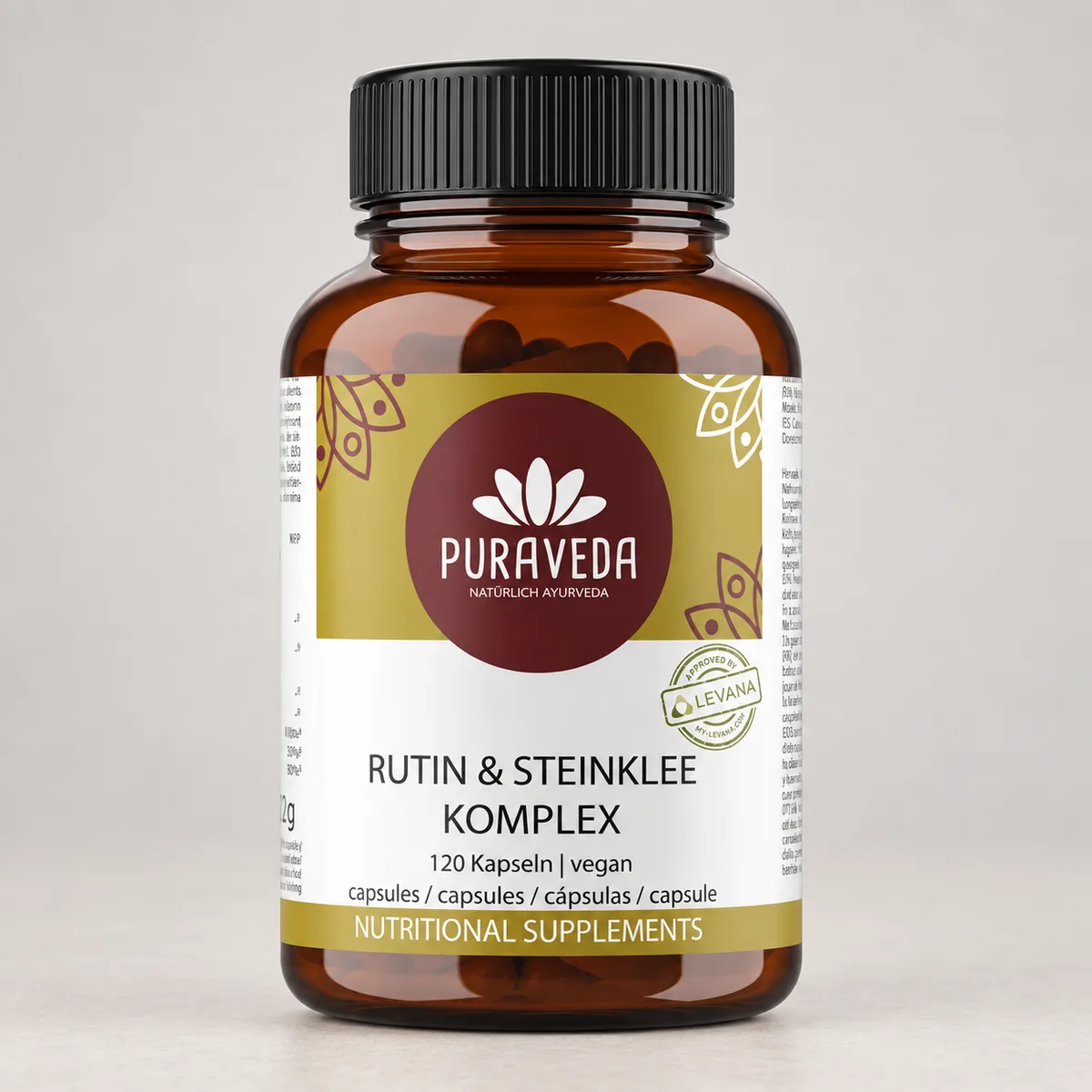 Puraveda Rutin & Steinklee Komplex, 120 Kapseln