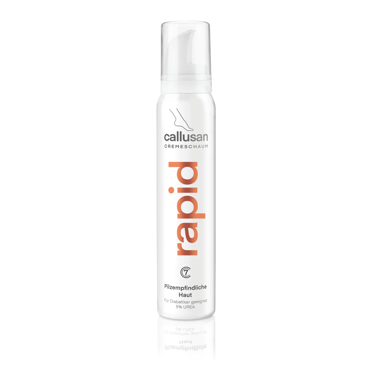 Callusan Rapid Schaum-Creme 125 ml, Dose